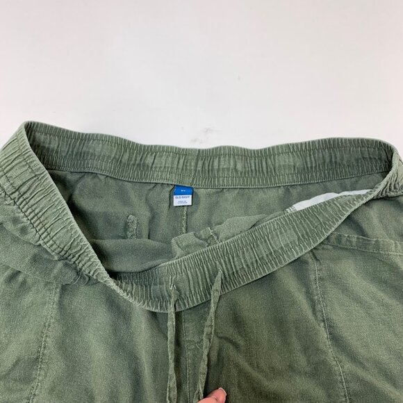 Old Navy Olive Linen Blend High Rise Shorts XL - Picture 2 of 6